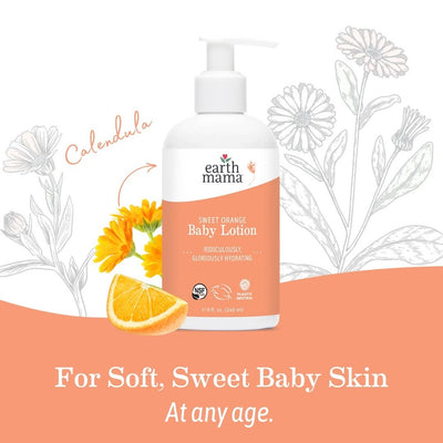Earth Mama Sweet Orange Baby Lotion – Comforting Moisture with a Citrus Twist