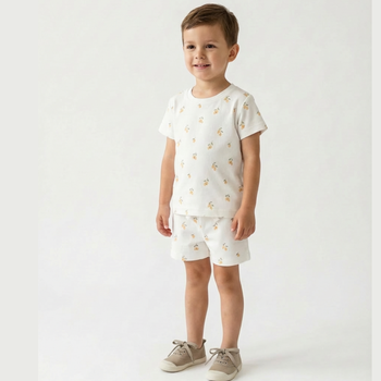Makemake Organics Organic Tee & Shorts Set - Lemons