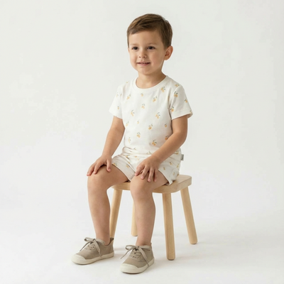 Makemake Organics Organic Tee & Shorts Set - Lemons