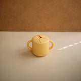 Mushie Silicone Snack Cup – Spill-Proof Toddler Snack Container