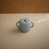 Mushie Silicone Snack Cup – Spill-Proof Toddler Snack Container