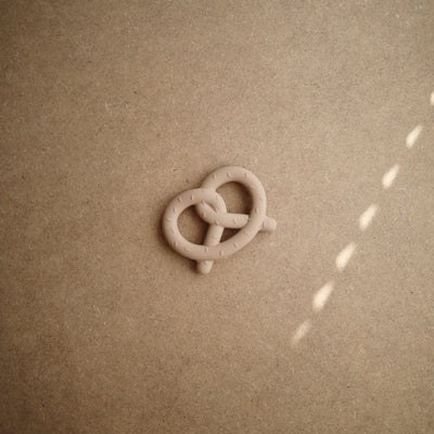 Mushie Pretzel Teether – Silicone Baby Teether