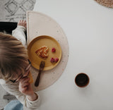 Mushie Round Dinnerware Plates – Non-Toxic Baby Plate Set