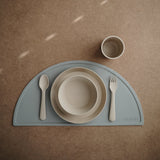 Mushie Round Dinnerware Plates – Non-Toxic Baby Plate Set