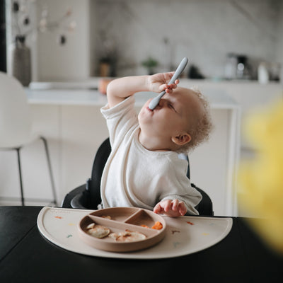 Mushie Silicone Feeding Spoons – Soft-Tip Baby Spoons