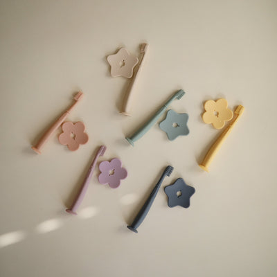 Mushie Star Training Toothbrush – Silicone Toddler Toothbrush