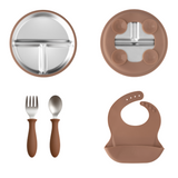 Stainless Steel Toddler Feeding Set 12+ Months- Baby Blue