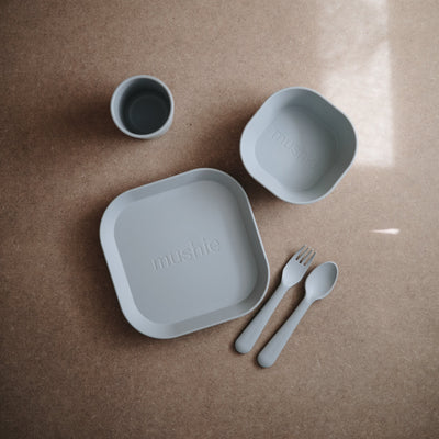 Mushie Square Dinnerware Bowls – BPA-Free Baby Bowl Set