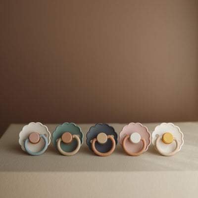 FRIGG Daisy Silicone Pacifier – SilkySoft™ Medical Grade Silicone