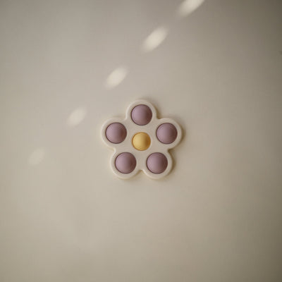 Mushie Flower Press Toy – Sensory Pop Toy for Babies