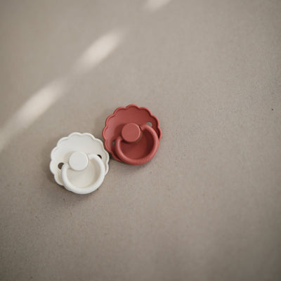 FRIGG Daisy Rubber Pacifier – Natural Latex Baby Pacifier