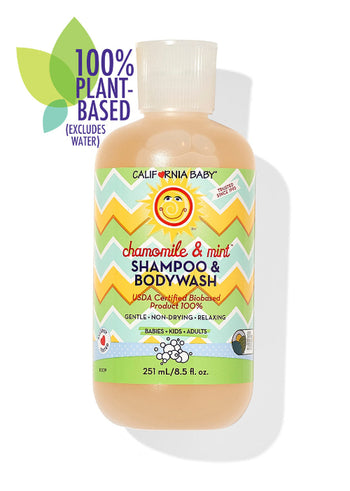 California Baby Chamomile & Mint Shampoo & Bodywash – Relaxing & Refreshing Cleanse