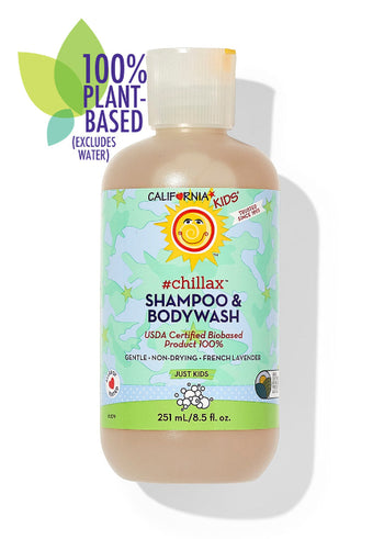 California Baby Calming Lavender & Clary Sage Shampoo & Bodywash – Gentle Plant-Based Cleanser