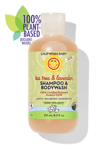 California Baby Tea Tree & Lavender Shampoo & Bodywash – Refreshing Scalp Care