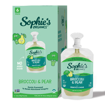 Green Dream Organic Broccoli, Pear & Apple Puree Pouches (6-Pack)