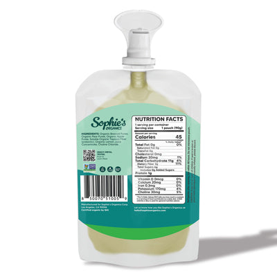 Green Dream Organic Broccoli, Pear & Apple Puree Pouches (6-Pack)