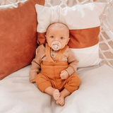 Itzy Soother™ Natural Rubber Pacifier 2-Pack – Coconut + Toast (0–6M)