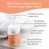 Earth Mama Sweet Orange Baby Lotion – Comforting Moisture with a Citrus Twist