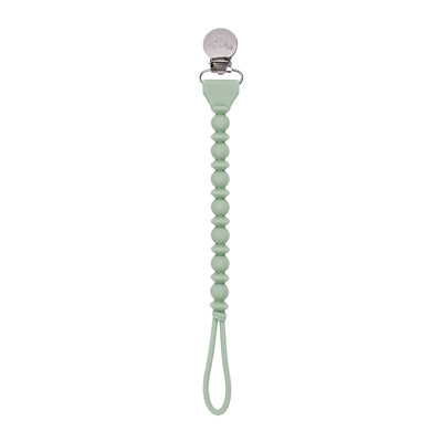 Sweetie Strap™ Silicone Pacifier Clip – Toast Beaded Design