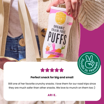 Carrot & Beet Organic Grain Free Puffs 6+Month