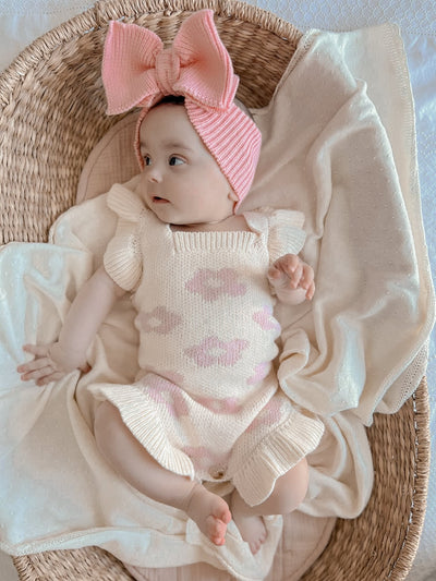 Floral Frills Baby Romper