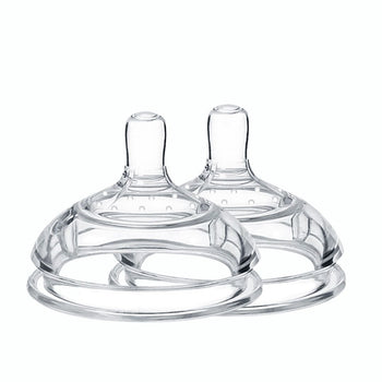Haakaa Silicone Anti-Colic Bottle Nipple Attachment for Gen. 3 Bottles (2 Pack)