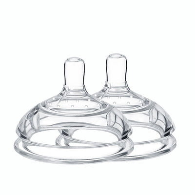 Haakaa Silicone Anti-Colic Bottle Nipple Attachment for Gen. 3 Bottles (2 Pack)