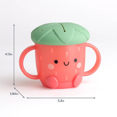 Itzy Snack Cup – Strawberry Silicone Snack Container