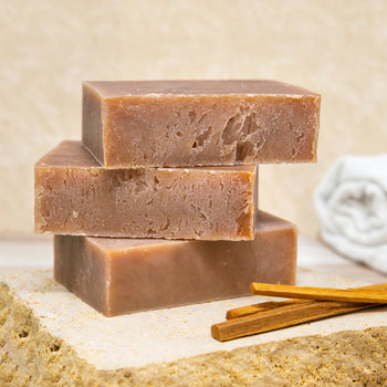 Poofy Organics Antique Sandalwood Soap Bar, 4 oz