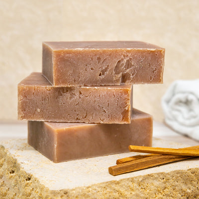 Poofy Organics Antique Sandalwood Soap Bar, 4 oz
