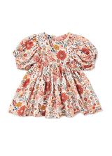 Apple Park Dress with Puff Sleeves - Zinnia Bloom