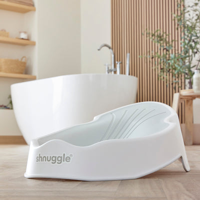 Shnuggle Newborn Baby Bath Support | Ergonomic, Non-Slip & Quick-Dry | From 0-6 months