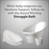 Shnuggle Newborn Baby Bath Support | Ergonomic, Non-Slip & Quick-Dry | From 0-6 months
