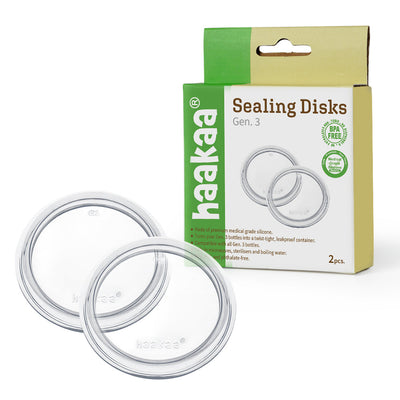 Haakaa Gen. 3 Silicone Bottle Sealing Discs – 2 Pack