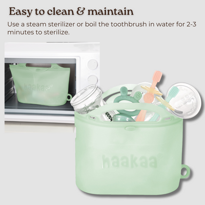 Haakaa 360° Silicone Toothbrush for Babies 6 Months+