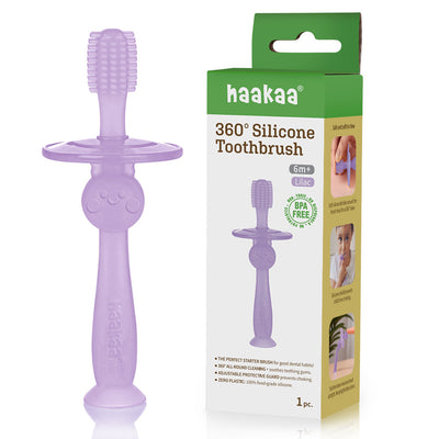 Haakaa 360° Silicone Toothbrush for Babies 6 Months+