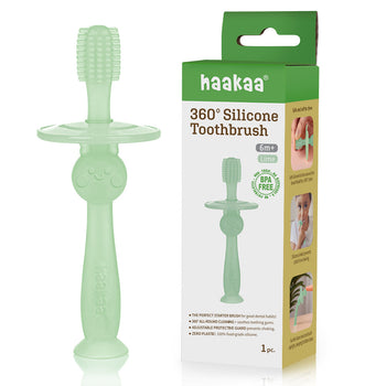 Haakaa 360° Silicone Toothbrush for Babies 6 Months+