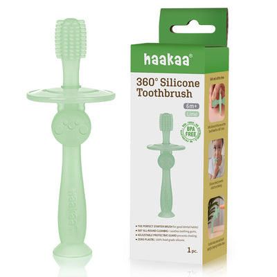 Haakaa 360° Silicone Toothbrush for Babies 6 Months+