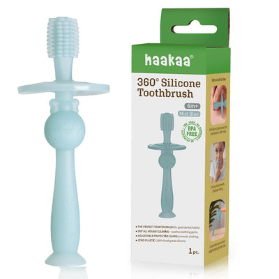 Haakaa 360° Silicone Toothbrush for Babies 6 Months+