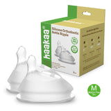 Haakaa Gen. 3 Silicone Orthodontic Anti-Colic Bottle Nipple Attachment (Slow/Medium/Variable Flow)