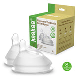 Haakaa Gen. 3 Silicone Orthodontic Anti-Colic Bottle Nipple Attachment (Slow/Medium/Variable Flow)