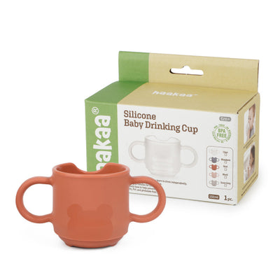 Haakaa Silicone Baby Drinking Cup with Easy-Grip Handles (5oz / 150ml)