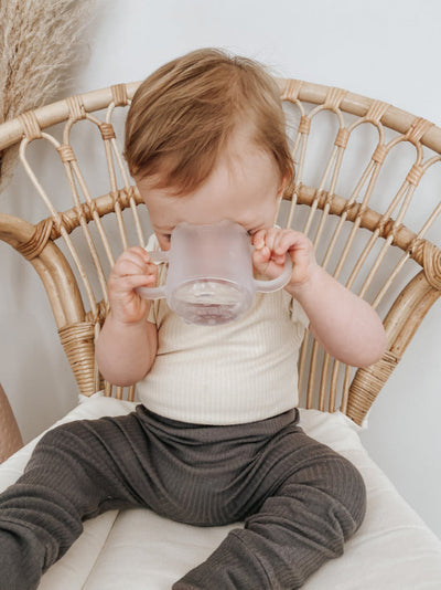 Haakaa Silicone Baby Drinking Cup with Easy-Grip Handles (5oz / 150ml)