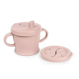 Haakaa Silicone Sip-N-Snack Cup – 2-in-1 Sippy & Spillproof Snack Cup (8oz)