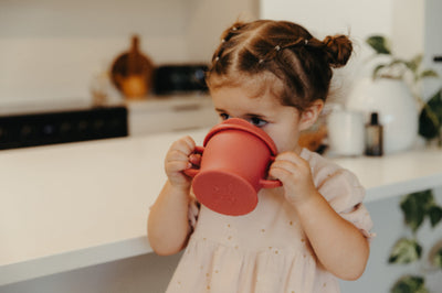 Haakaa Silicone Sip-N-Snack Cup – 2-in-1 Sippy & Spillproof Snack Cup (8oz)