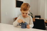 Haakaa Silicone Sip-N-Snack Cup – 2-in-1 Sippy & Spillproof Snack Cup (8oz)