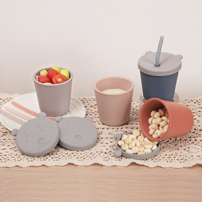 Haakaa One-Piece Silicone Straw Cup with Lid – 5oz / 150ml (6+ Months)
