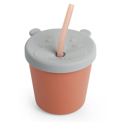 Haakaa One-Piece Silicone Straw Cup with Lid – 5oz / 150ml (6+ Months)