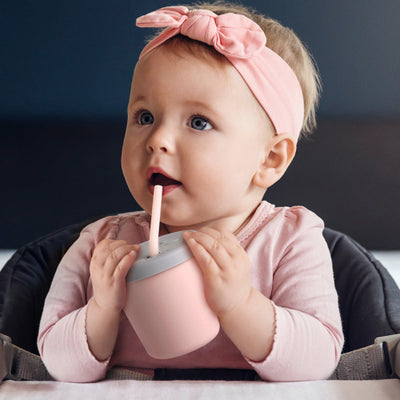 Haakaa One-Piece Silicone Straw Cup with Lid – 5oz / 150ml (6+ Months)