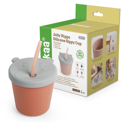 Haakaa One-Piece Silicone Straw Cup with Lid – 5oz / 150ml (6+ Months)